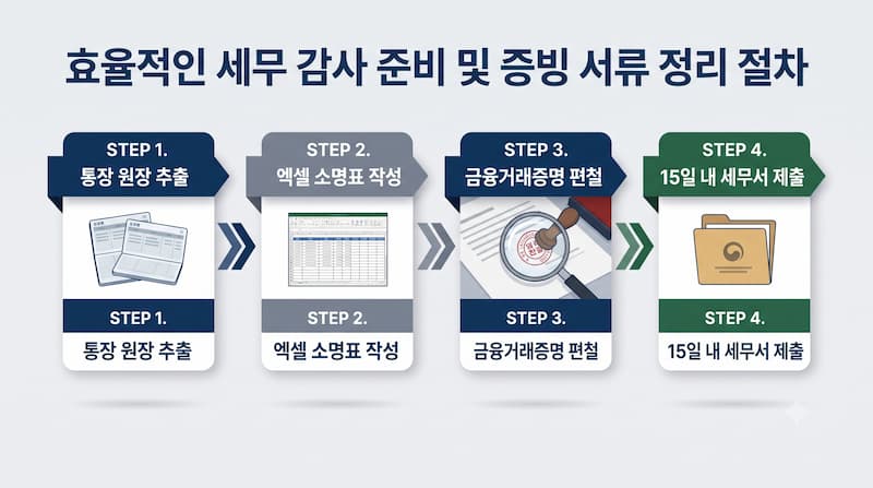 자금출처 해명안내문 대응을 위한 증여추정 배제 입증 서류 편철 순서 및 4단계 로드맵
